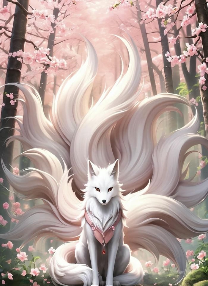 hình ảnh hồ ly anime đơn giản