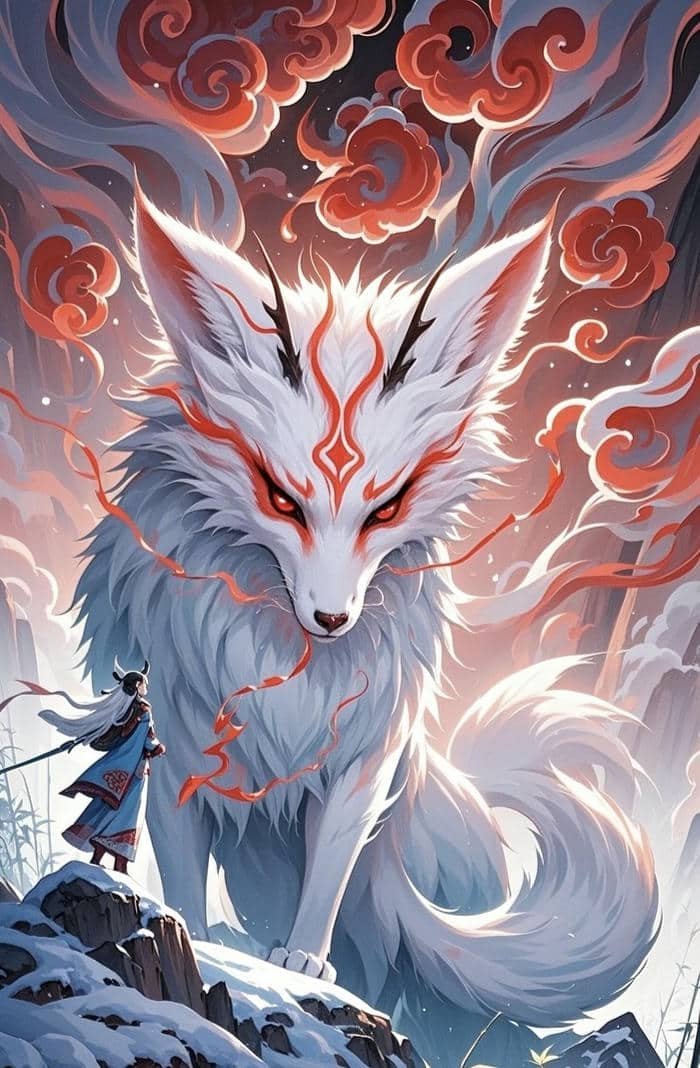 hình ảnh hồ ly anime trông thu hút