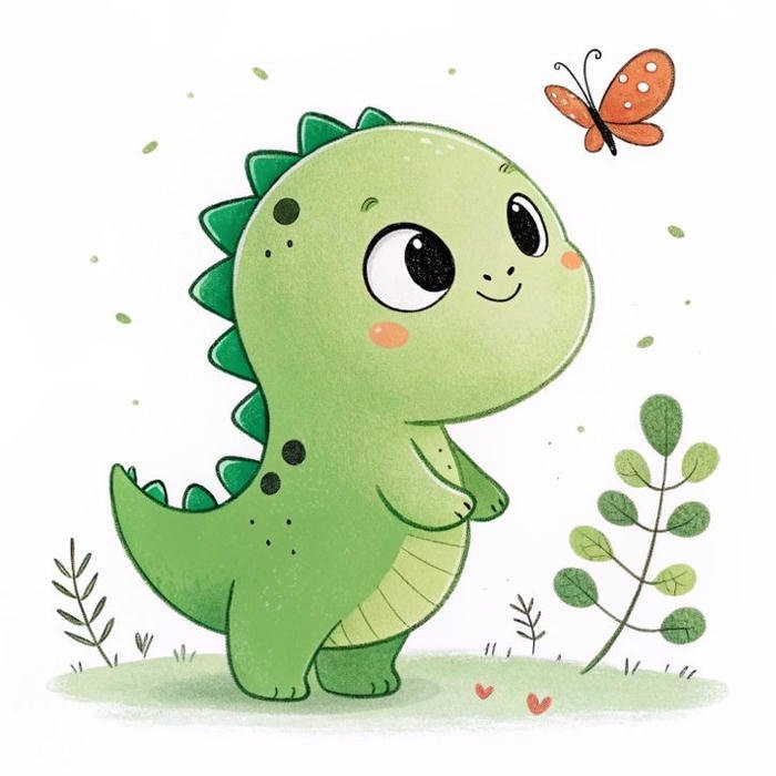 hình ảnh khủng long cute làm avatar