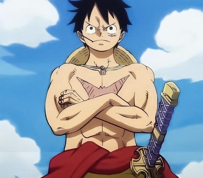 hình ảnh luffy thể hiện sức mạnh