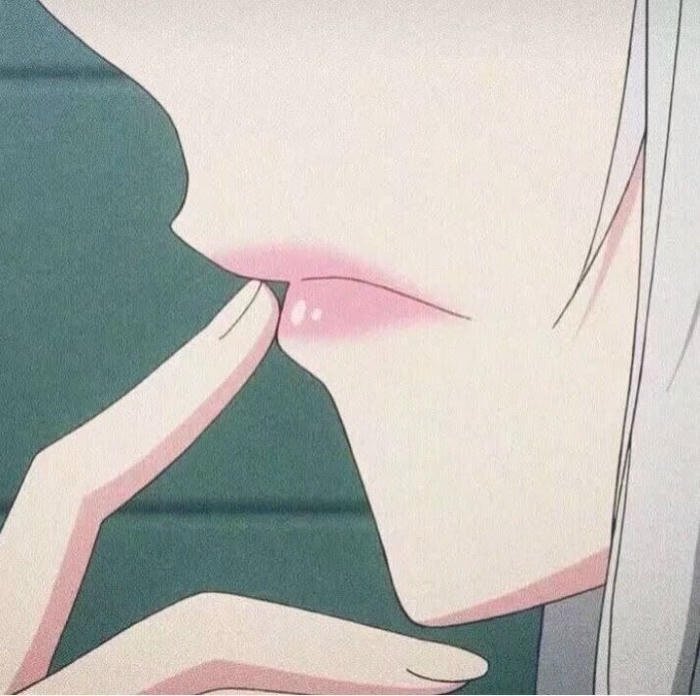 hình ảnh miệng anime biểu cảm kín đáo
