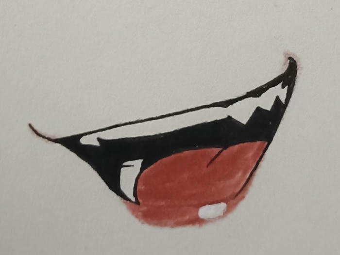 hình ảnh miệng anime phong cách dễ thương