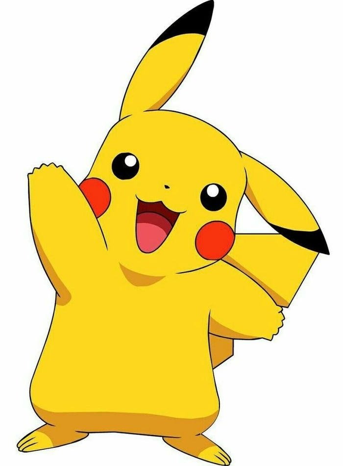 hình ảnh pikachu mang nét đơn giản