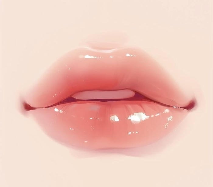 hình anime miệng phong cách đáng yêu