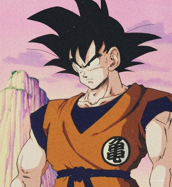 hình anime songoku sắc thái mạnh mẽ