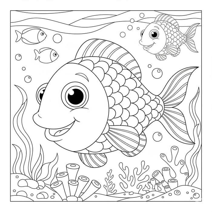 hình cá vàng cho bé tập