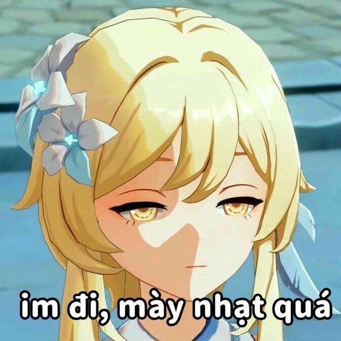 hình chế anime nét mặt phũ phàng