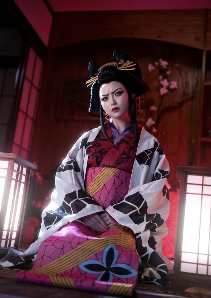 hình daki cosplay phong thái tự tin