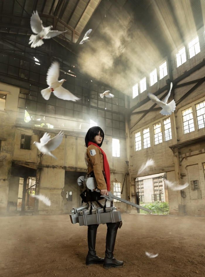 hình misaka cosplay phong thái năng động