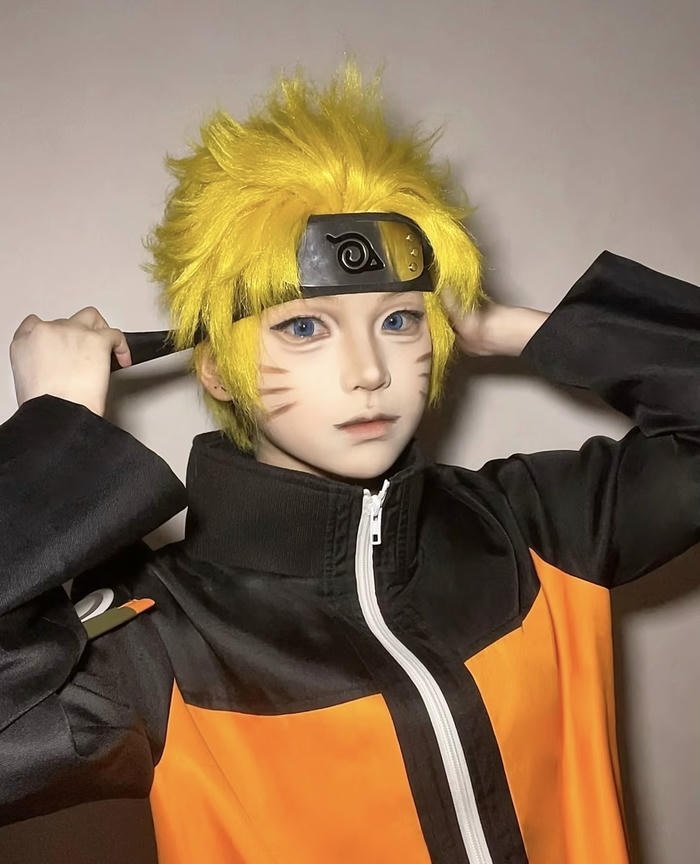 naruto cosplay bộ tóc vàng hoe