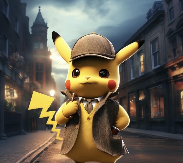 pikachu phong cách vui tươi nhẹ nhàng