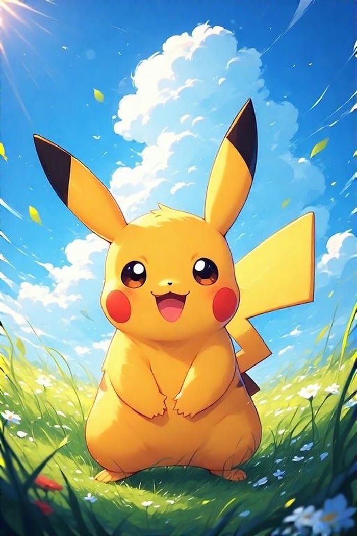 pikachu phong thái gần gũi tự nhiên