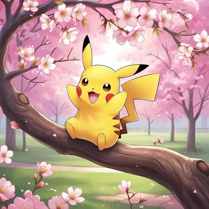 pikachu thể hiện cảm xúc tích cực