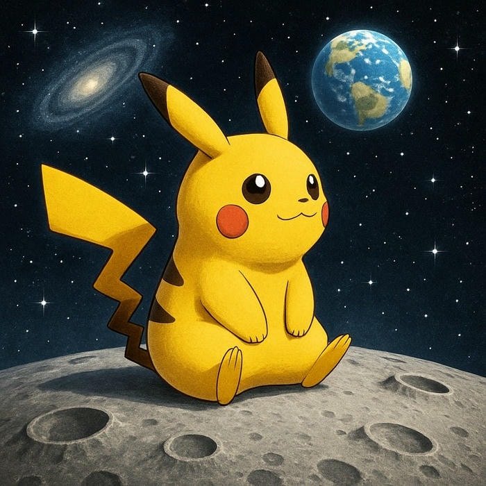 pikachu thể hiện nét vui vẻ nhẹ