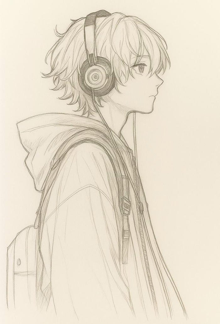 tranh vẽ anime ánh mắt long lanh