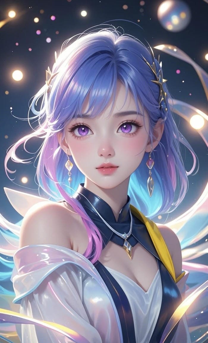 Ảnh anime 3d ánh nhìn sắc