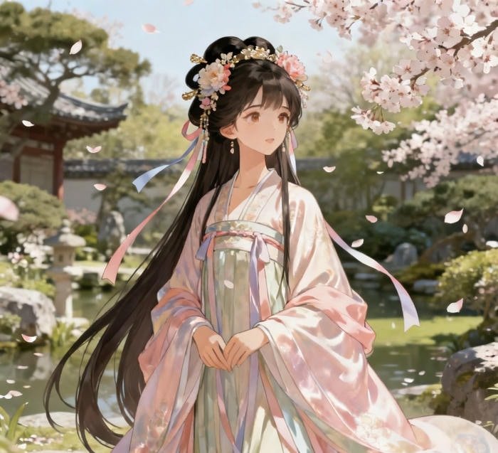 Ảnh anime cổ trang biểu cảm điềm tĩnh