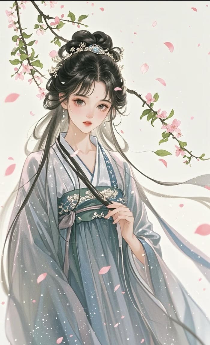 Ảnh anime cổ trang nữ cử chỉ mềm