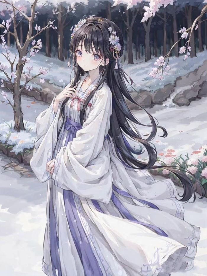 Ảnh anime cổ trang nữ vẻ thanh tú