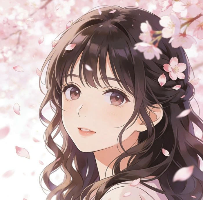 Ảnh anime hoa anh đào dịu dàng