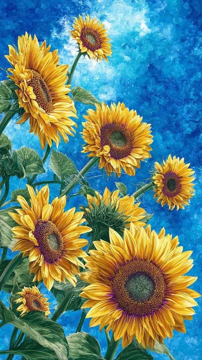Ảnh anime hoa hướng dương khung cảnh mùa hè