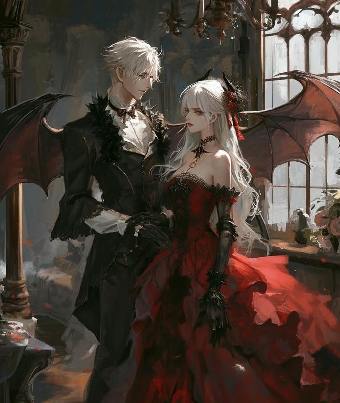 Ảnh anime ma cà rồng phong cách cổ điển