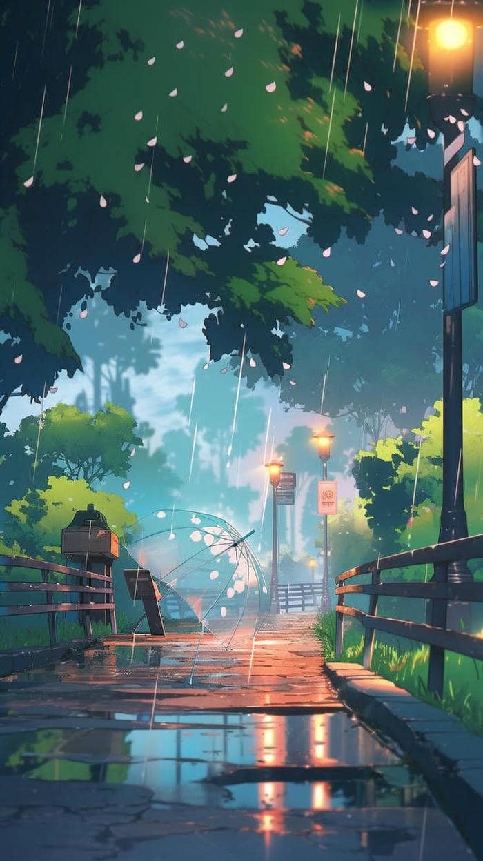 Ảnh mưa buồn con hẻm ẩm ướt