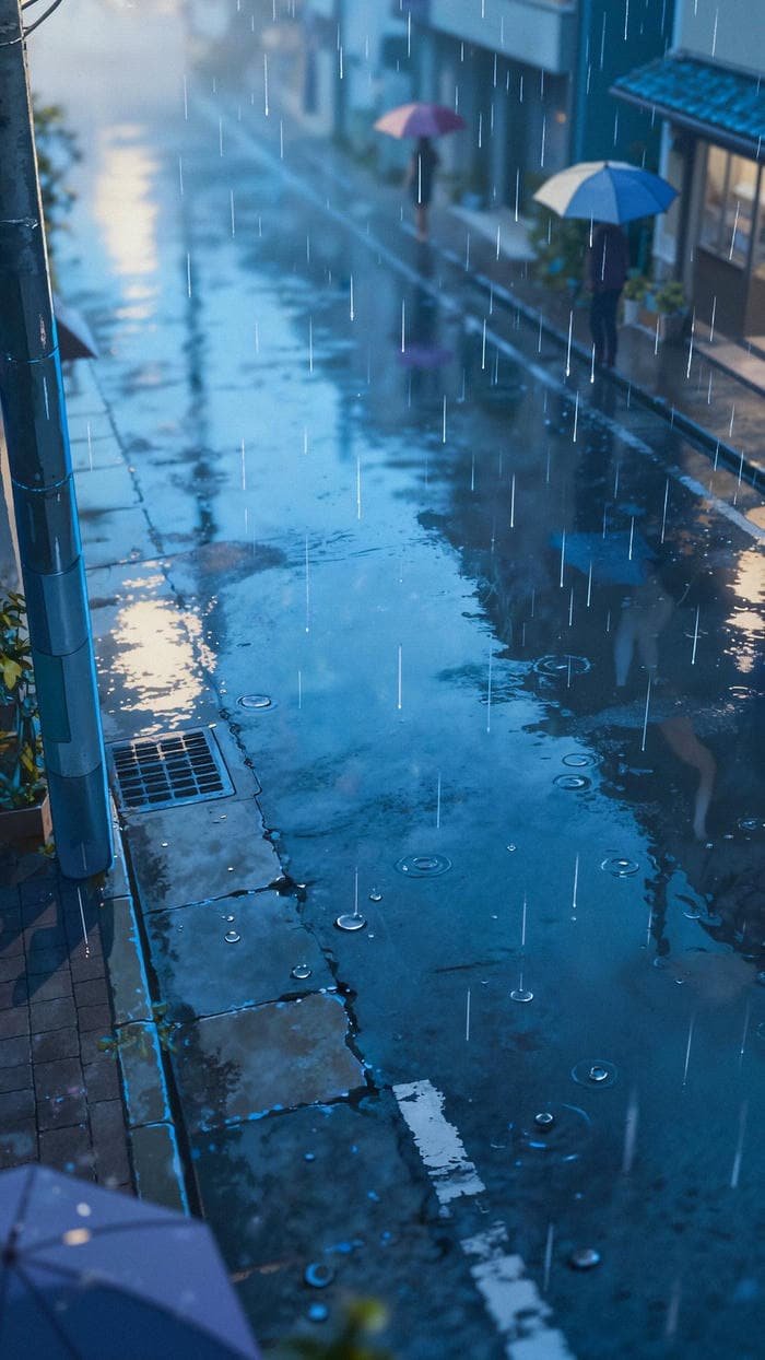 Ảnh mưa buồn giọt mưa rơi đều