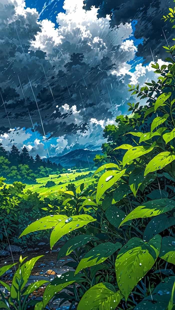 Ảnh mưa buồn phố đêm trầm lắng