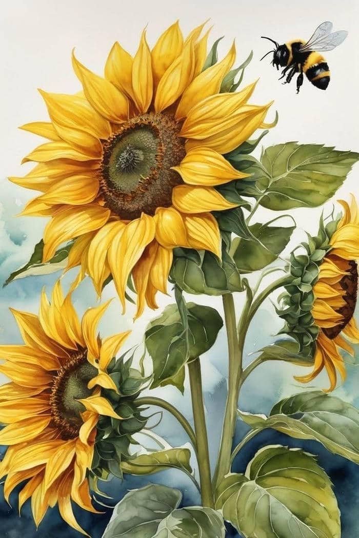 Anime hoa hướng dương tạo cảm giác tích cực