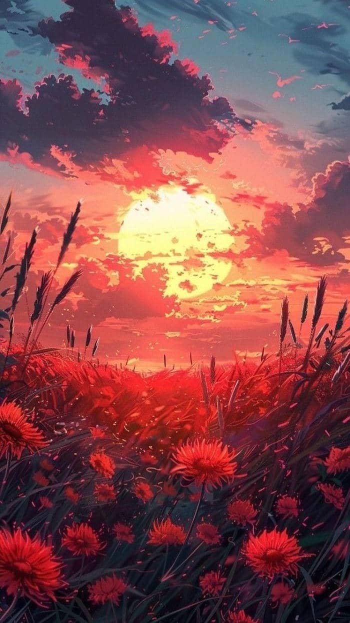 Anime hoàng hôn mang nét buồn nhẹ