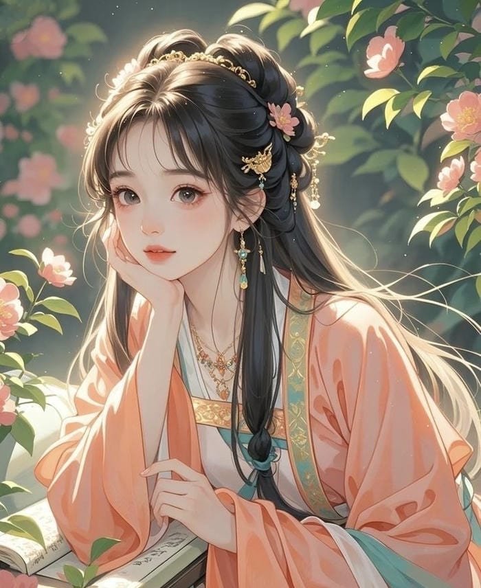 Bức hình anime cổ trang nét mặt lạnh