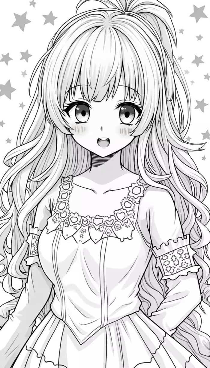 Hình ảnh Anime không màu đẹp mắt