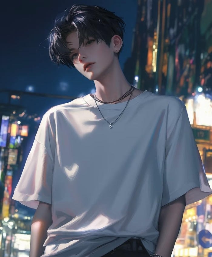 Hình ảnh anime 3d mái tóc đen láy