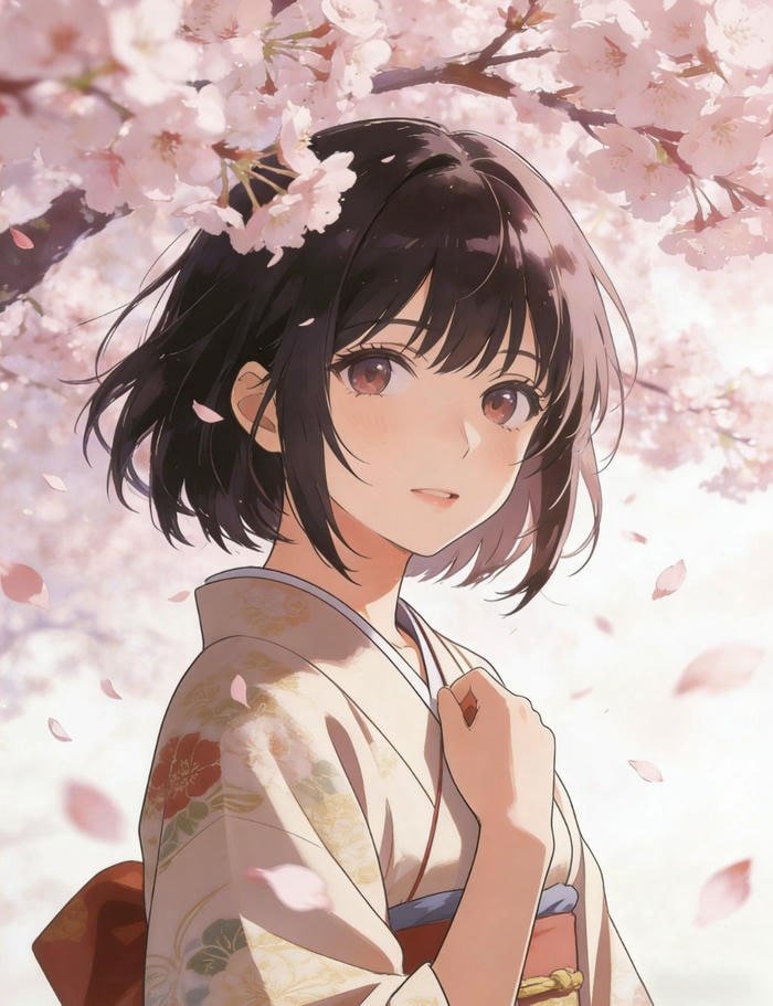 Hình ảnh hoa anh đào anime lung linh ánh nắng