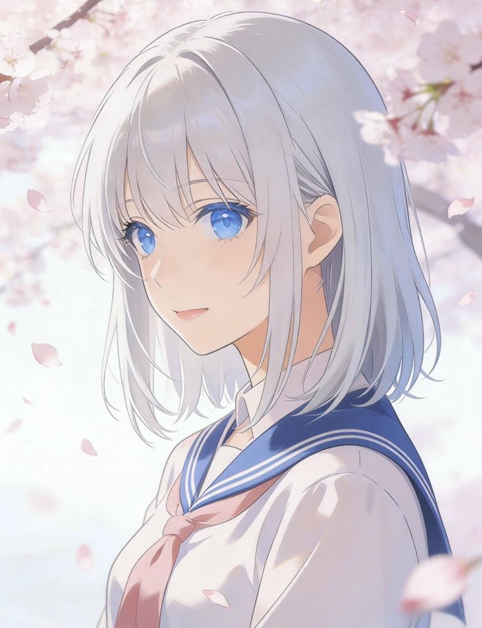 Hình ảnh hoa anh đào anime rực rỡ mùa xuân