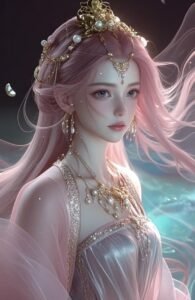 Hình anime 3d tóc bay trong gió