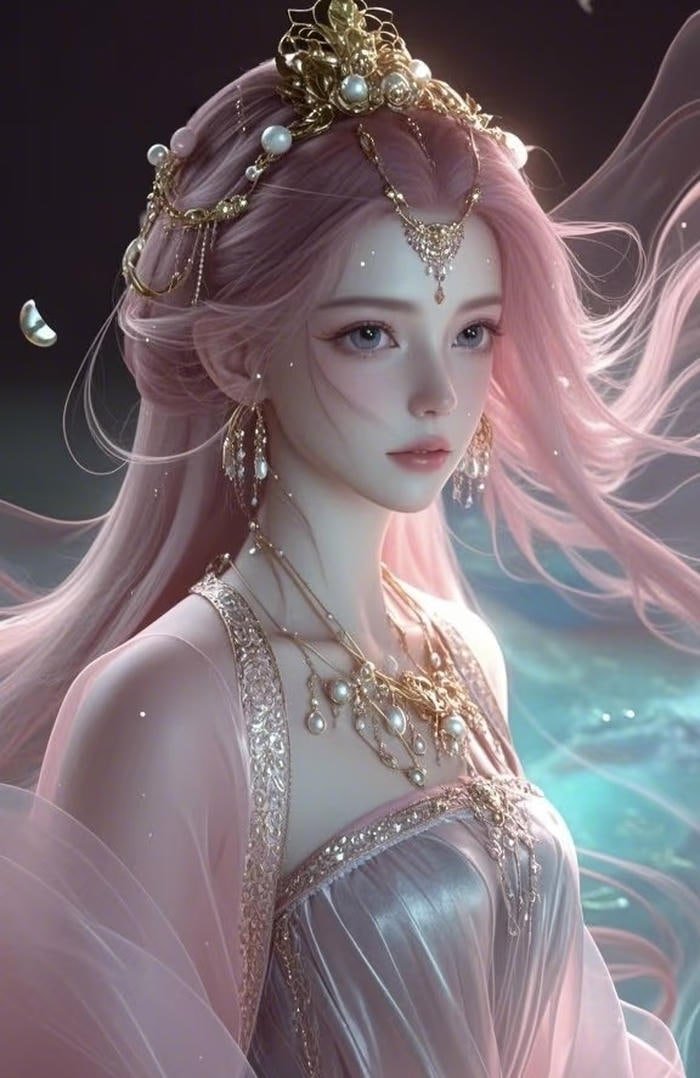 Hình anime 3d tóc bay trong gió