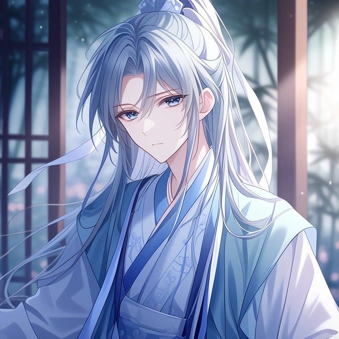 Hình anime cổ trang tóc vấn gọn