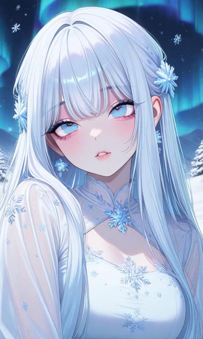 Hình anime màu xanh dương đẹp mắt