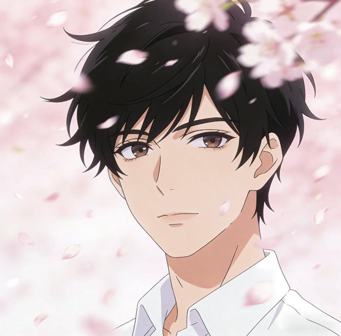 Hình hoa anh đào anime nhân vật nam