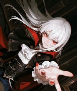 Hình ma cà rồng anime bầu trời tĩnh