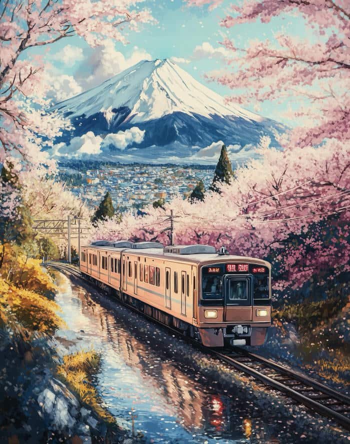 Khung trời hoa anh đào anime cuốn hút