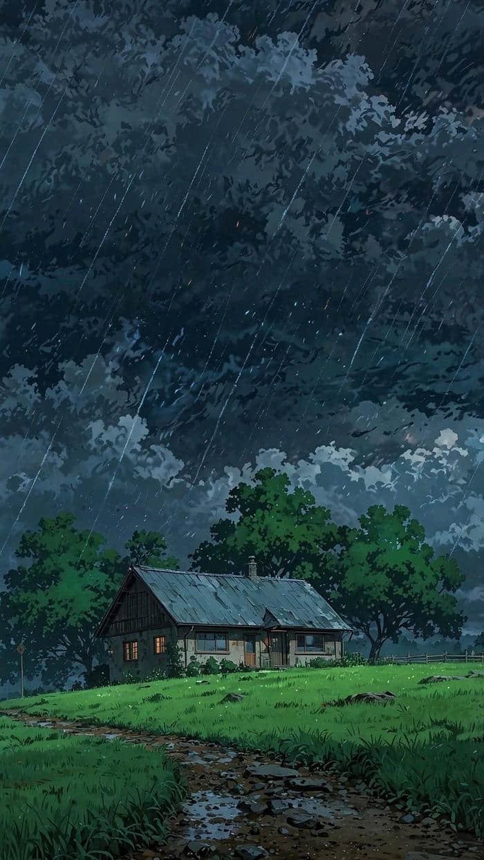 Mưa buồn không khí trầm tối