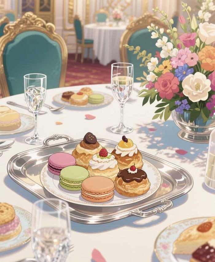 đồ ăn anime bánh ngọt nhiều vị