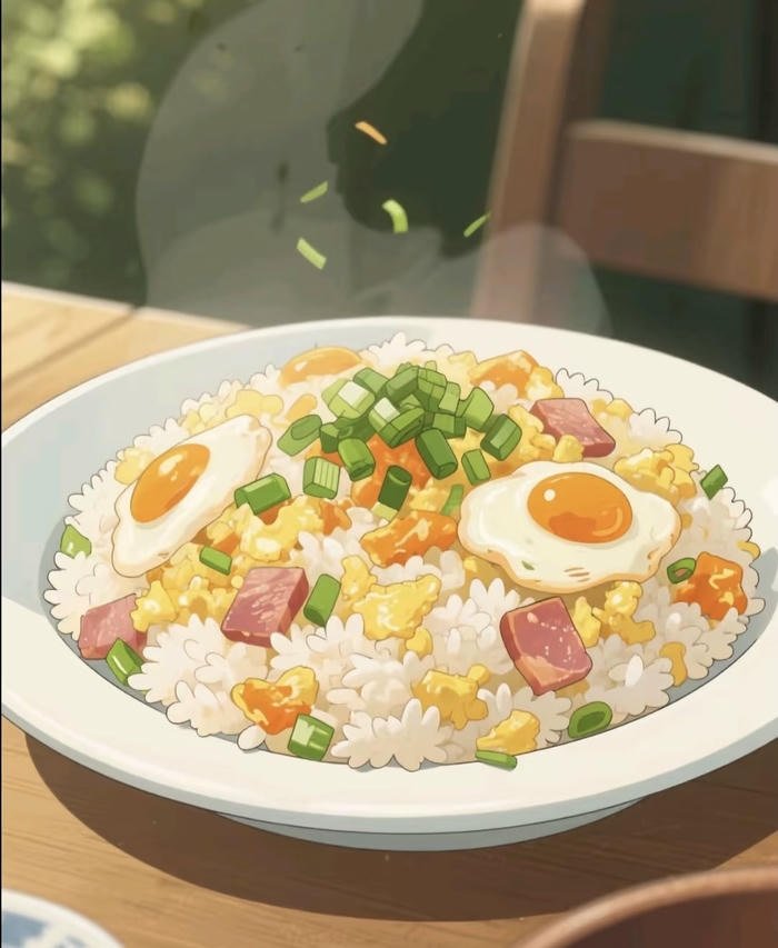 đồ ăn anime cơm chiên đủ vị