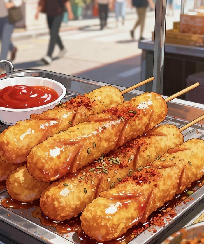 đồ ăn anime nạp xưởng nướng ớt cay