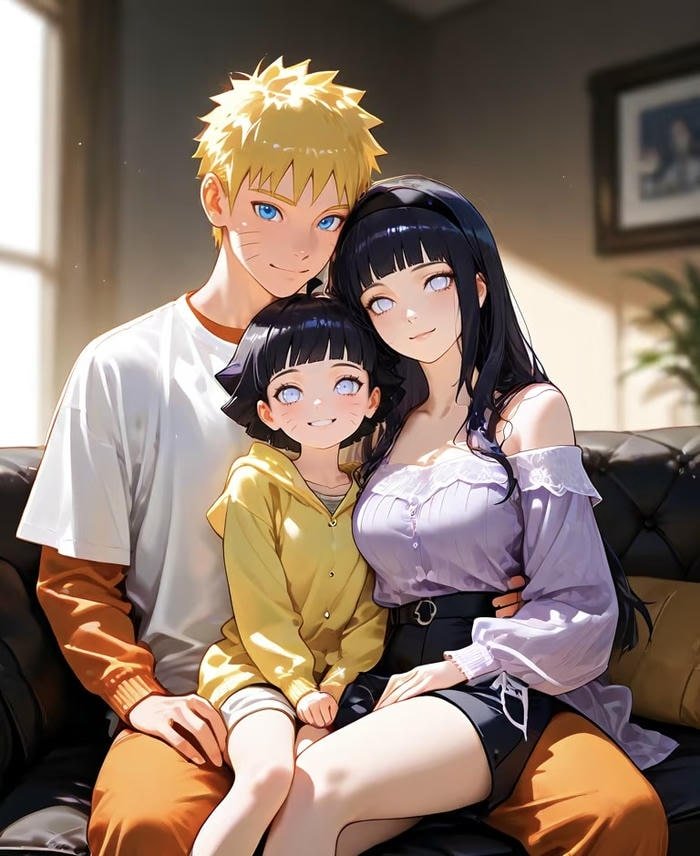 gia đình anime phong cách hoạt hình