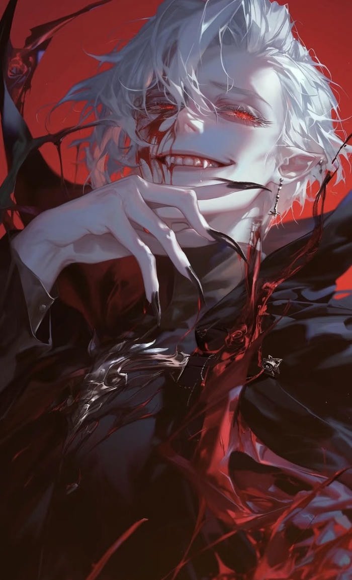 hình anime ma cà rồng sợ hãi