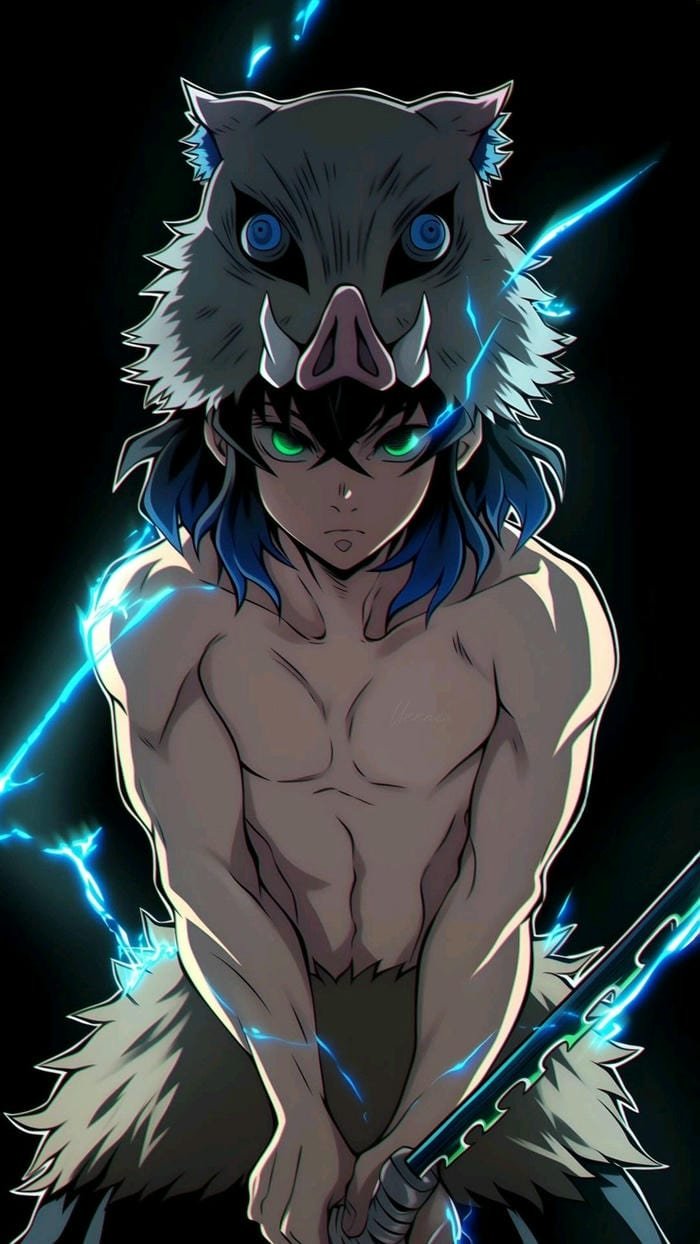 Ảnh Inosuke ánh mắt dữ dội